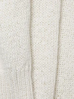 Cotton-Blend Knit Hoodie