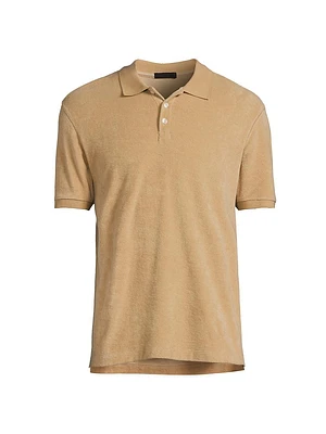 Cotton Terry Polo Shirt