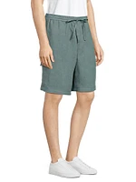 Linen Cargo Shorts