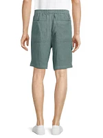 Linen Cargo Shorts