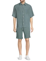 Linen Cargo Shorts