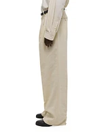 Double-Pleated Pants