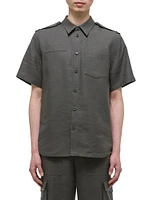 Epaulette Short-Sleeve Shirt