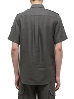 Epaulette Short-Sleeve Shirt