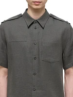 Epaulette Short-Sleeve Shirt