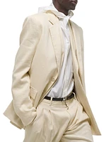 Classic Linen-Blend Blazer