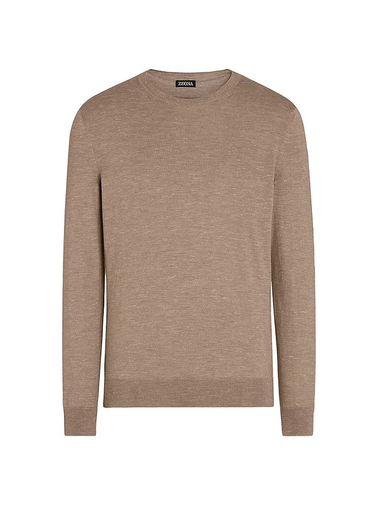 Silk Cashmere and Linen T-Shirt