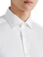 Micro-Striped Cotton Shirt