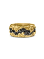 Waves Band Ring 18K Yellow Gold