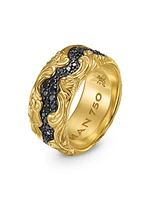 Waves Band Ring 18K Yellow Gold