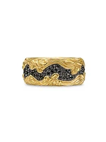 Waves Band Ring 18K Yellow Gold