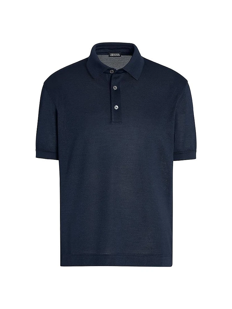 Silk Polo Shirt