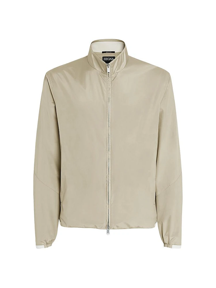 Silk Blouson Jacket