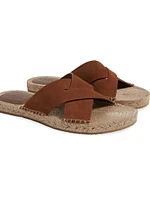 Suede Espadrille Sandals