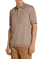 Cotton Linen and Silk Polo Shirt