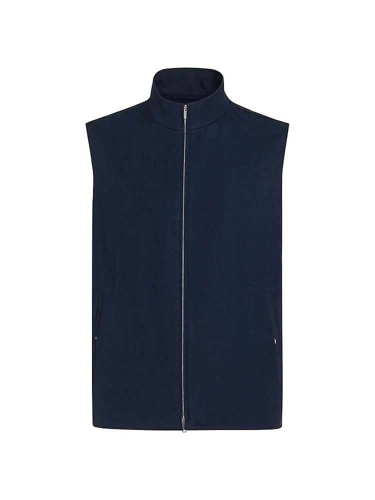 Wool Mohair and Silk Vest