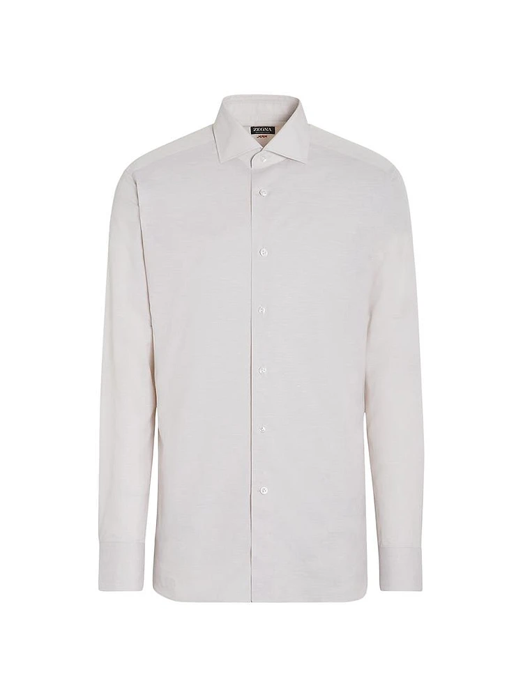 Centoventimila Cotton and Linen Shirt