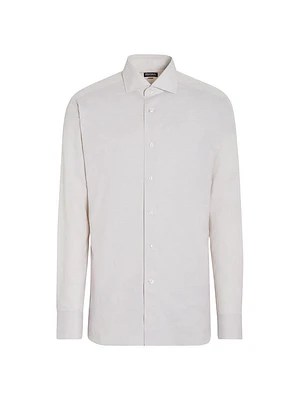 Centoventimila Cotton and Linen Shirt