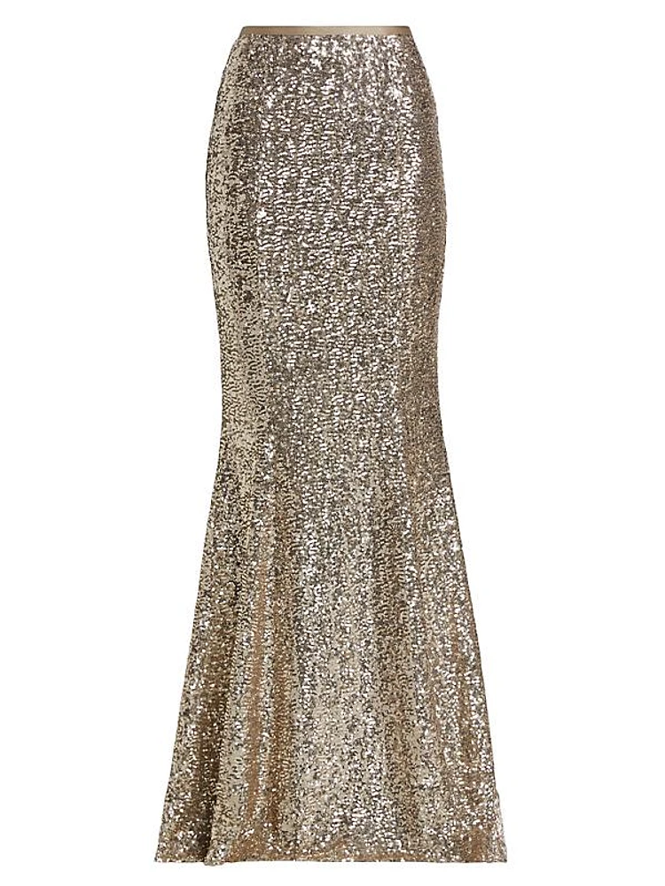 Sequin Mermaid Maxi Skirt