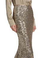 Sequin Mermaid Maxi Skirt