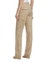 Cotton-Blend Slim-Fit Cargo Trousers