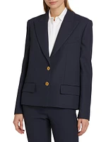 Boxy Cut-Off Blazer