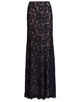 Lace Fishtail Maxi Skirt