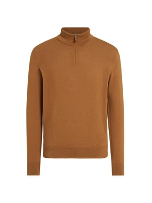 Zip Mock Neck Sweater