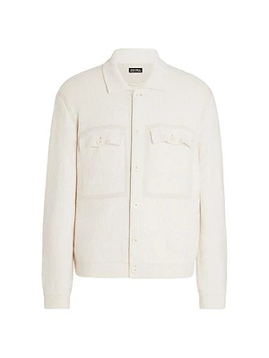 Cotton Silk and Linen Overshirt