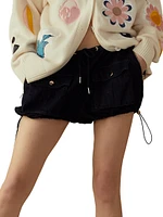 Denim Cargo Bloomer Shorts