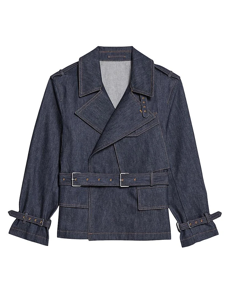 Denim Rider Trench Coat