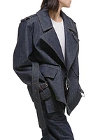 Denim Rider Trench Coat