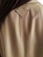 Single-Breasted Silk Jacket