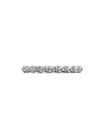 Pavé Petite Band Ring 18K White Gold