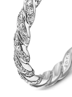 Pavé Petite Band Ring 18K White Gold