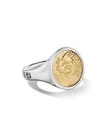 Petrvs Lion Signet Ring Sterling Silver