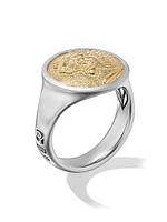 Petrvs Lion Signet Ring Sterling Silver