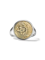 Petrvs Lion Signet Ring Sterling Silver