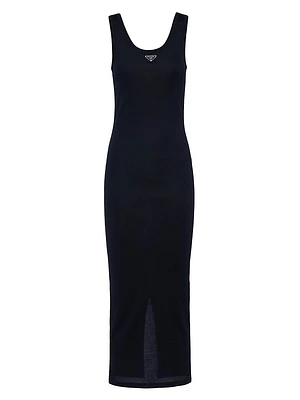 Ribbed Knit Cotton Dress