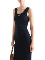 Ribbed Knit Cotton Dress