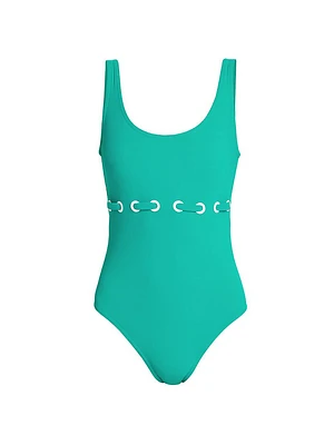 Lulu Scoopneck Silent Underwire One-Piece Swimsuit