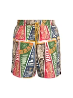 Collegiate Flag Cotton Shorts