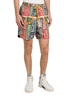 Collegiate Flag Cotton Shorts