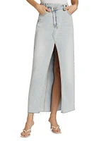 Relax Denim Maxi Skirt