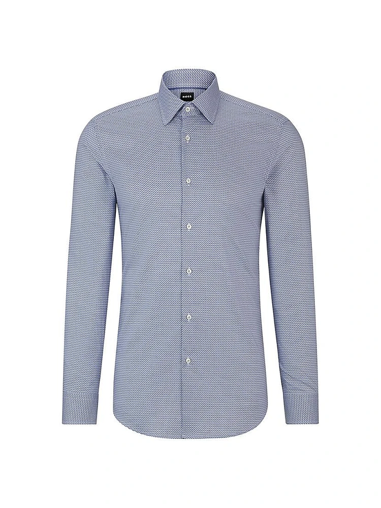 Slim Fit Shirt Printed Twill