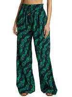 Vanessa Cotton-Blend Wide-Leg Pants