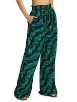 Vanessa Cotton-Blend Wide-Leg Pants