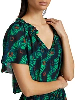 Alon Cotton-Blend Cover-Up Crop Top