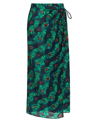 Freya Printed Cotton-Blend Sarong