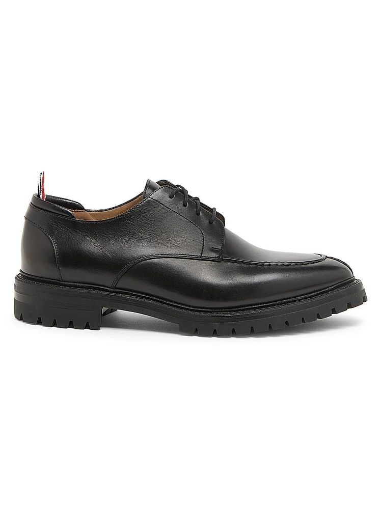 Apron-Stitched Leather Derbys
